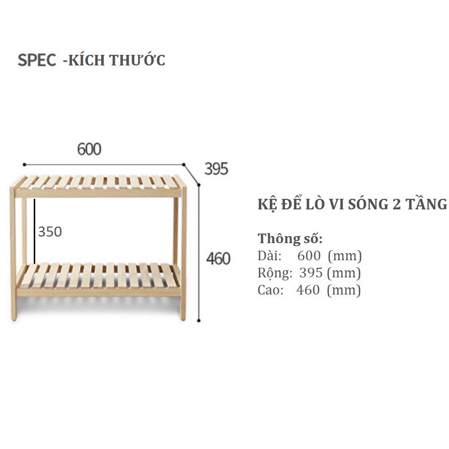 [HCM]Kệ Đa Năng  Lò Vi Sóng 2 Tầng