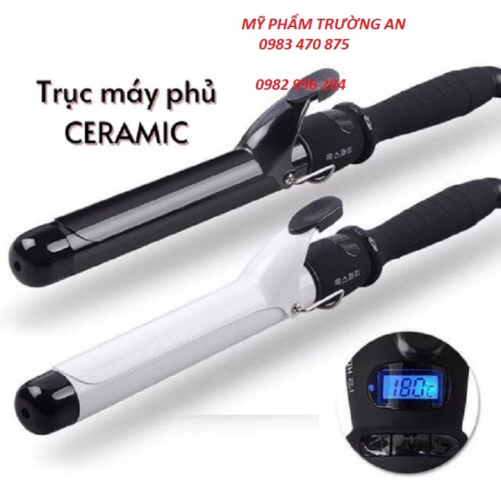 Máy uốn tóc xoăn trục phủ Ceramic cao cấp phi 38