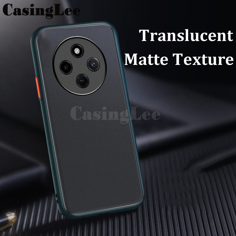 For Xiaomi Poco C75 Case Shockproof Scrub Matte Transparent Soft edge Silicone Frame Hard Clear For Xiaomi Xiaomi Poco C75 Back cover Phone Cases.