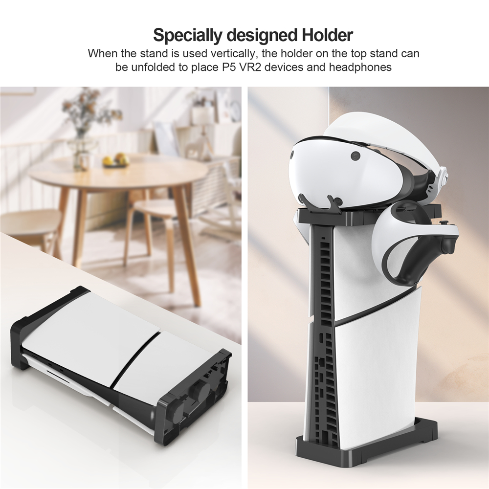Hai mục đích đứng cho ps5 mỏng cho PS VR2 đứng và cảnh quan mountshods VR2 điều khiển