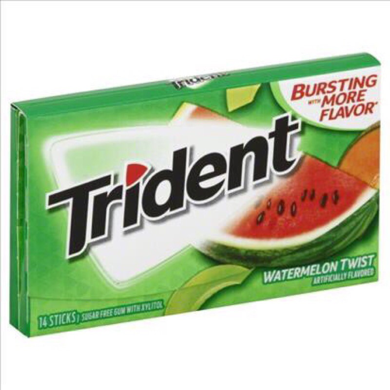 (4 vị) Kẹo gum Trident (14 viên - Sugarfree)
