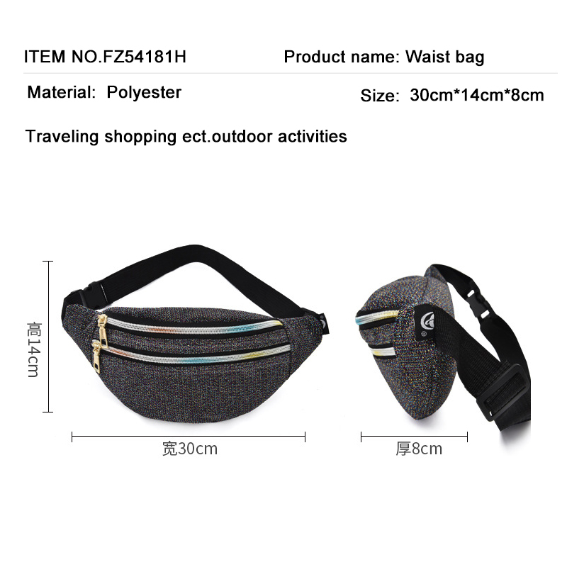 Waist Belt Bag Korean Chest Crossbody Bag Feni Belly Bags Women Girl Gift Pouch Present Phone Holographic Fanny Pack Shiny.
