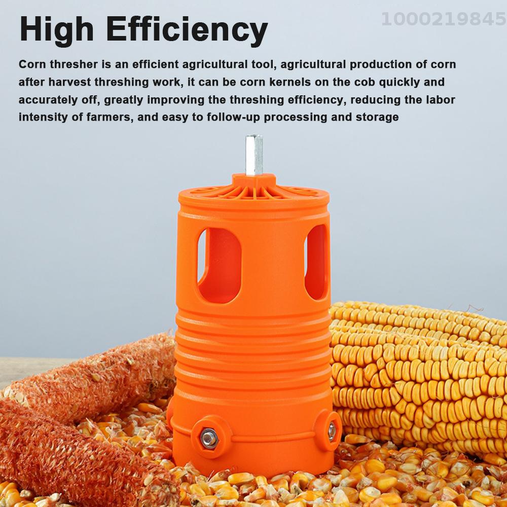 Smart Sensor Corn Peel Thresher Use with Electric Drill Portable Corn Stripper Tool Universal Corn Peel Hands Free Corn Sheller Labor Saving Thresher Manual Corn COB Remover