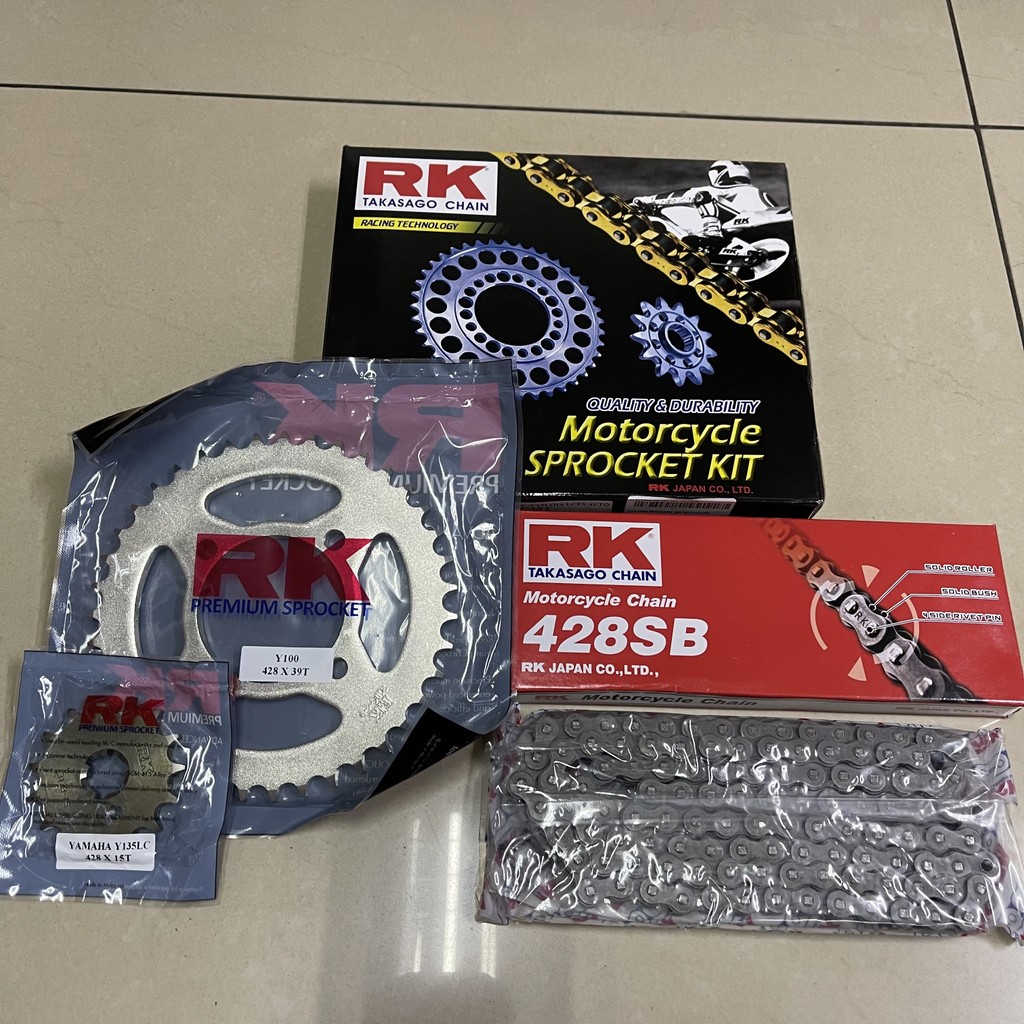 YAMAHA LC135 LC 135 ES V1-V8 SPROCKET SET RK JAPAN RANTAI DAN
