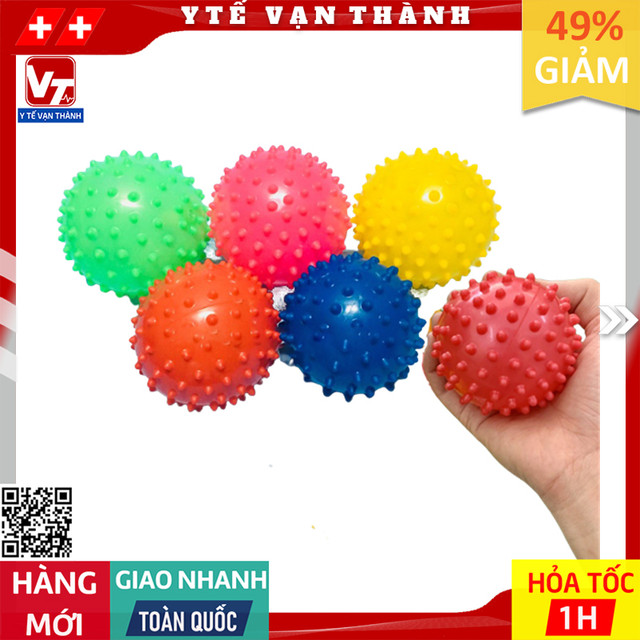 ✅ banh gai tập cơ tay mẫu tròn đường kính 7.5cm | bóng tập vật lý trị liệu, tai biến -vt0224 - y tế vạn thành