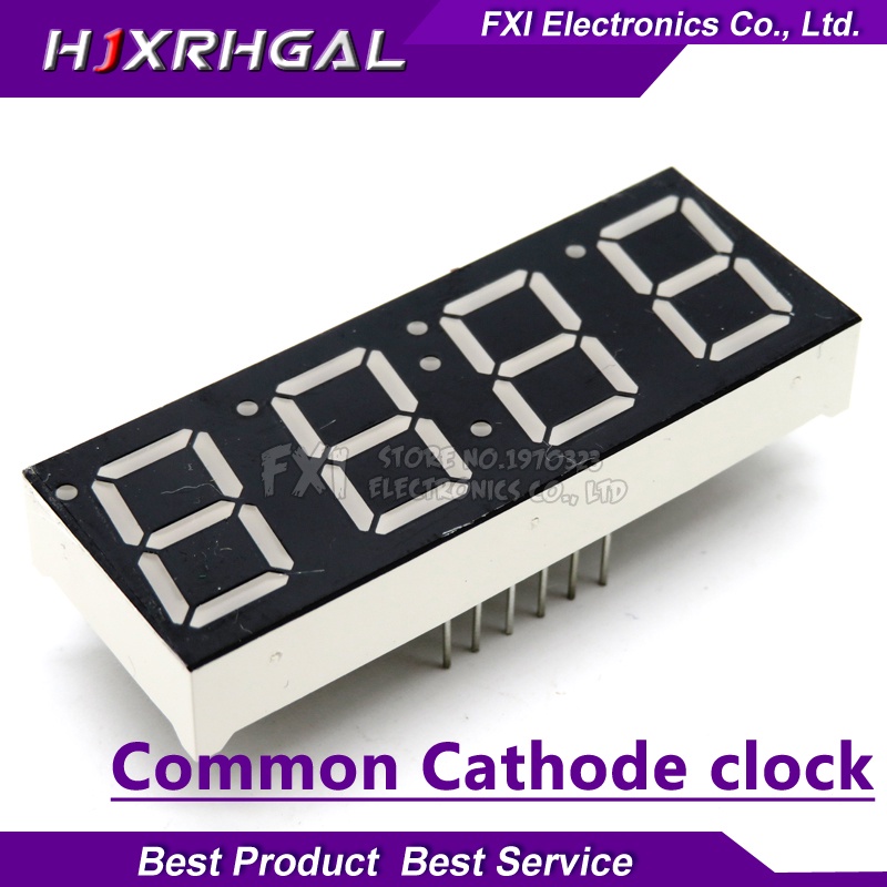 5pcs Digital tube segment Common Anode Common Cathode AS Red 1 2 3 4 Bit time digital Tube 0.56 inch 12 needles Red LED Display integrated circuit