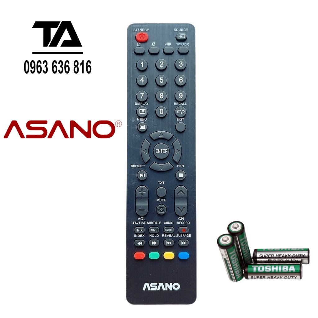 Điều Khiển Tivi Asano - Remote Tivi Asano Mới