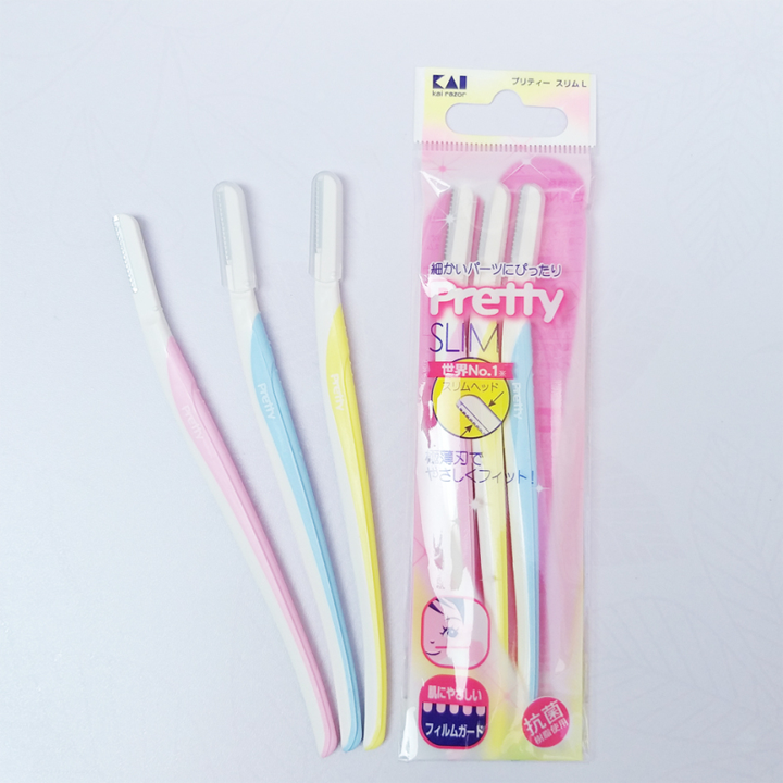 Set 3 dao cạo lông mày Pretty KAI hàng Nhật Bản