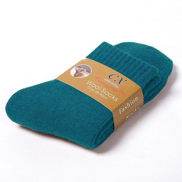 1 đôi giữ ấm mùa đông nữ tất len nam siêu dày tất chắc chắn merino len tất chống lạnh tuyết terry tất