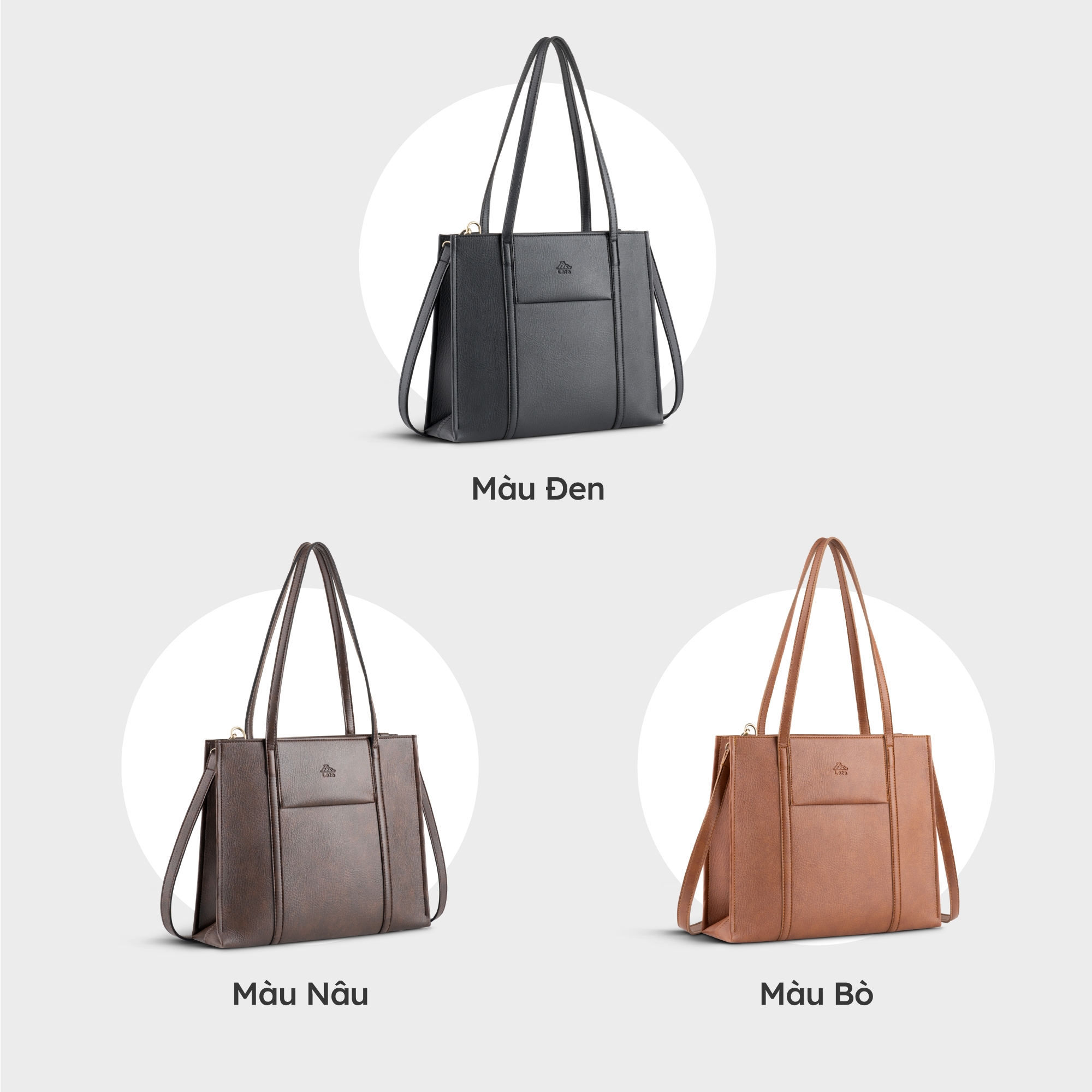 Túi Lata (Thời trang nữ đi làm cỡ lớn - Túi xách da TX18)
