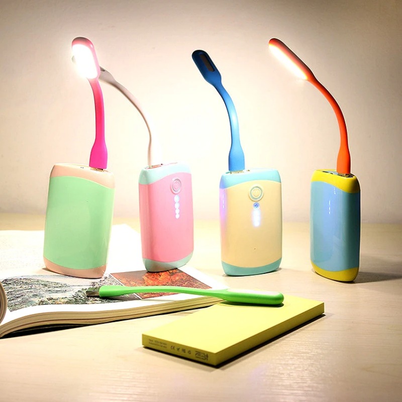 Đèn LED Mini cơ động giao diện USB trên bàn ban đêm ánh sáng nhà sạc dự phòng máy tính xách tay máy tính xách tay linh hoạt đèn bảo vệ mắt