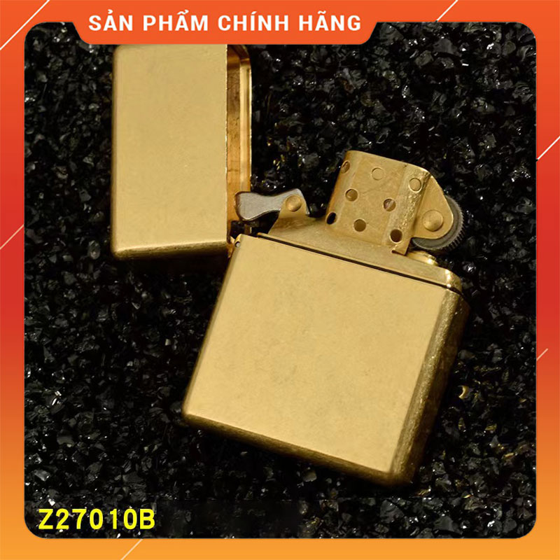 Vỏ hột quẹt bật lửa xăng đá zorro z27010 bằng đồng-không sẵn xăng