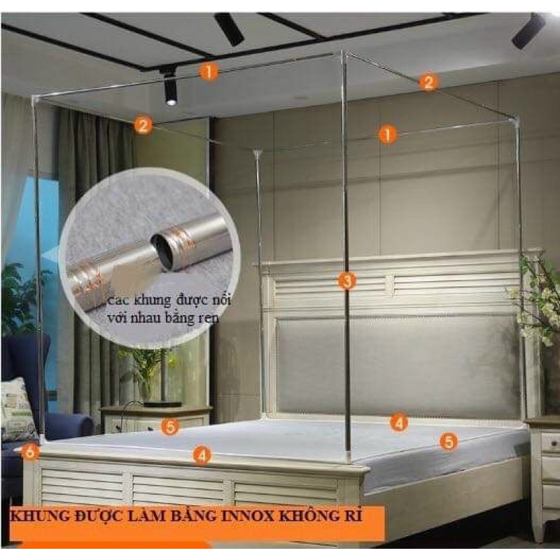 (SHOP NEW🎁🎁🎁)Màn khung không khoan tường