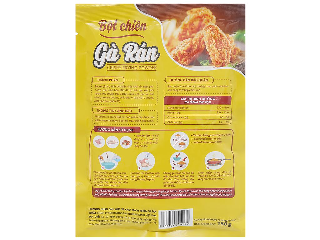 Bột chiên gà rán Dali Food gói 150g