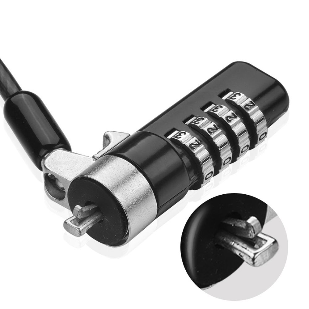 Practical Travel Office For Notebook For Dell Laptop Tablet and Phone Suitable For Dell Lock Hole Protective Lock Laptop Computer Lock Password Computer Lock Computer Anti-theft Chain Lock.