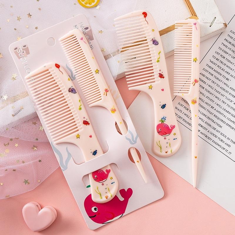 Lược Chải Tóc - Combo Lược chải tóc + Lược đuôi nhọn