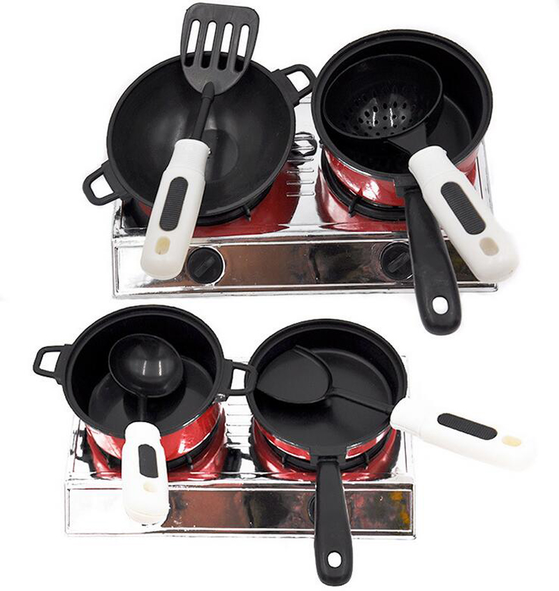 【Trick or Treat Alliance Mall】New 13PCS/set Children Kitchen Toys Utensils Pots Food Dishes Cookware Kitchen Toy for kids baby.