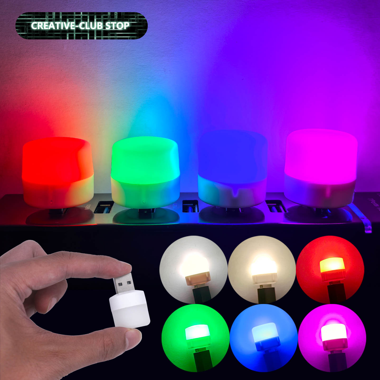 Mini Led Usb Pin USB Plug Lamp Computer Mobile Power Small Book Lamps LED Eye Protection ...