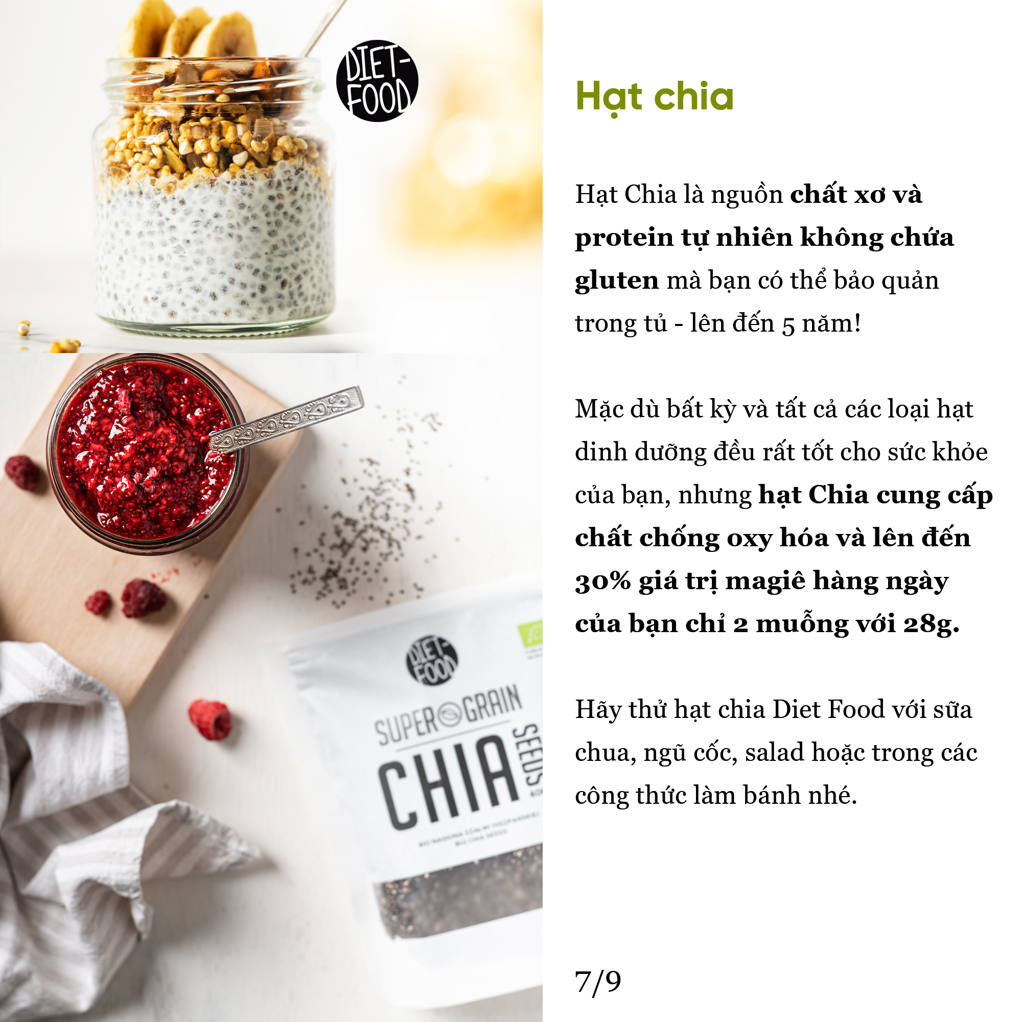 Hạt chia hữu cơ 200g Diet Food