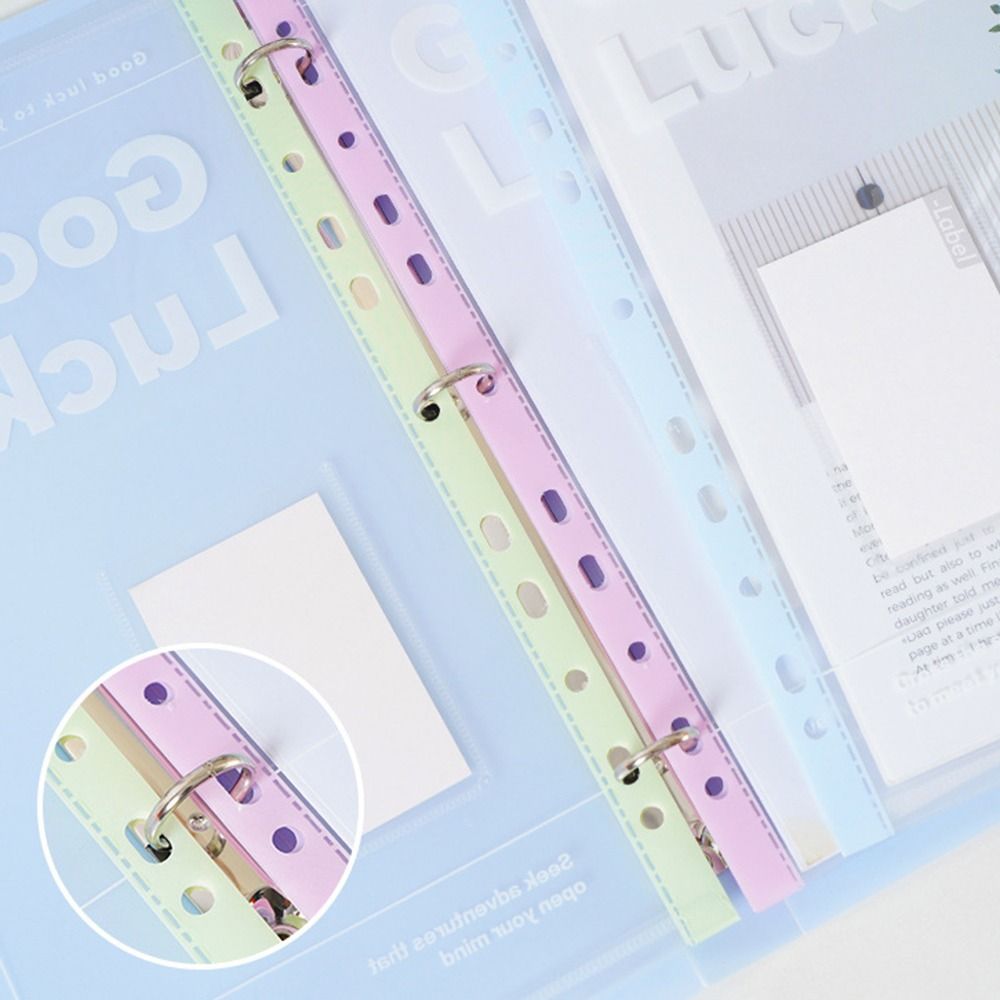 Simple A4 Loose Leaf File Folder Transparent File Bag A4 Loose Leaf ...