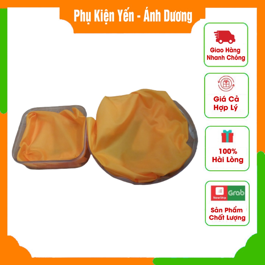 Vải Phi Lụa Màu Vàng Lót Hộp Yến Cỡ Lớn Cao Cấp