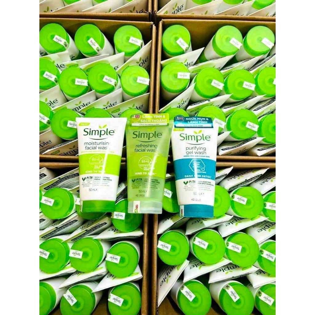 [Chính Hãng] Sữa Rửa Mặt Simple 150ml