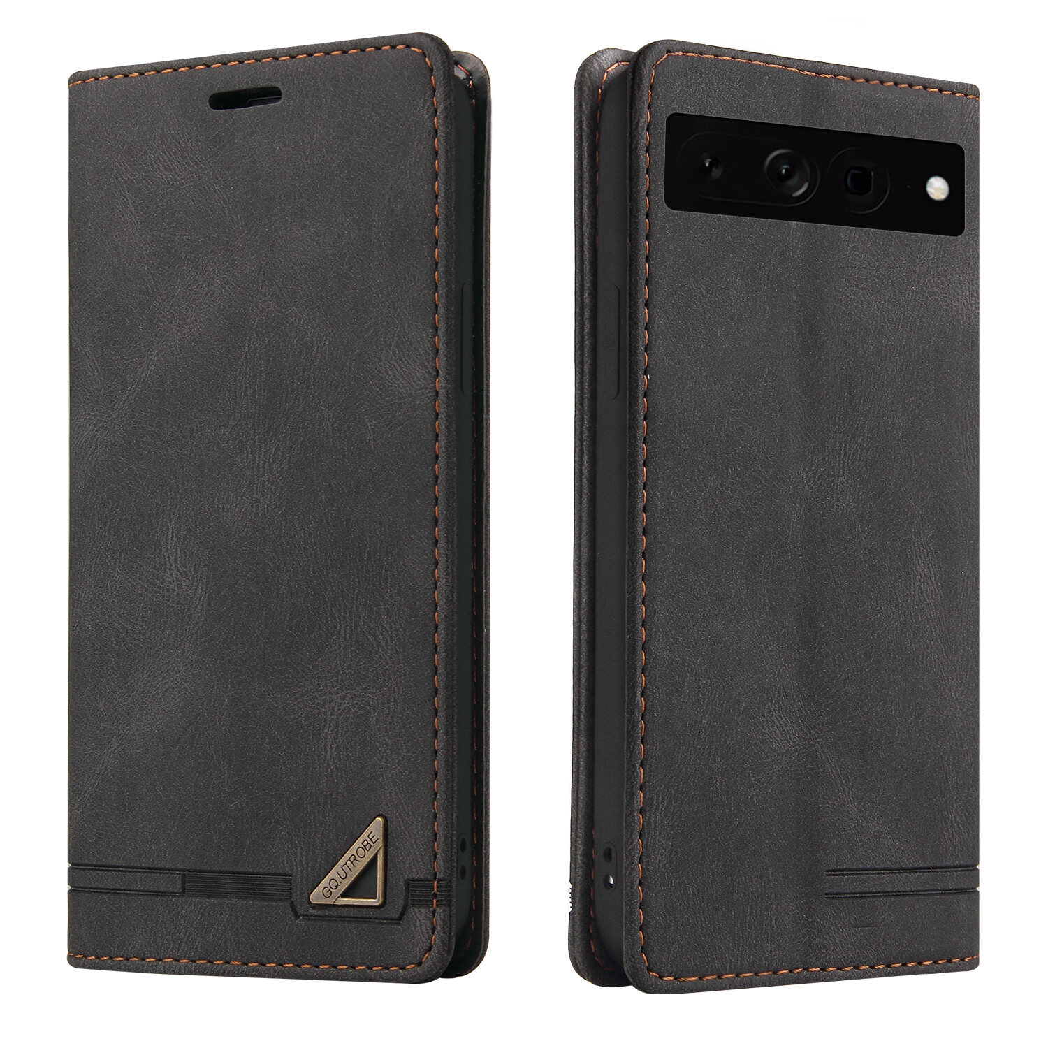 lthmy for Google Pixel 7 Pro case Retro Wallet Foldable Built-in Card Slot and Magnetic Closure Protective Cover.