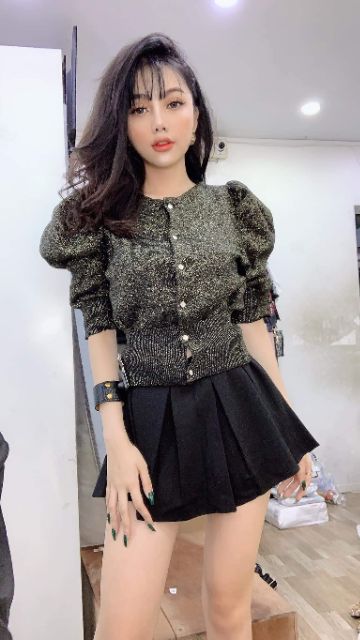 Chân váy xòe xếp ly nữ