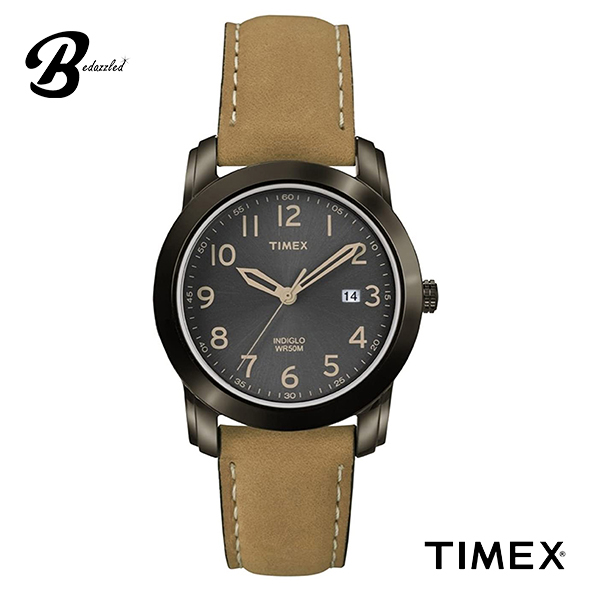 timex leather watch