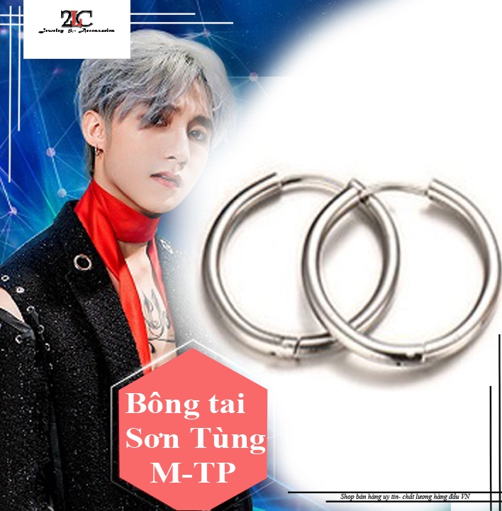 [HCM] 1 Cặp Bông Tai Nam Inox Khoen Tròn Cá Tính Bông Tai nam Phong Cách Hàn Quốc