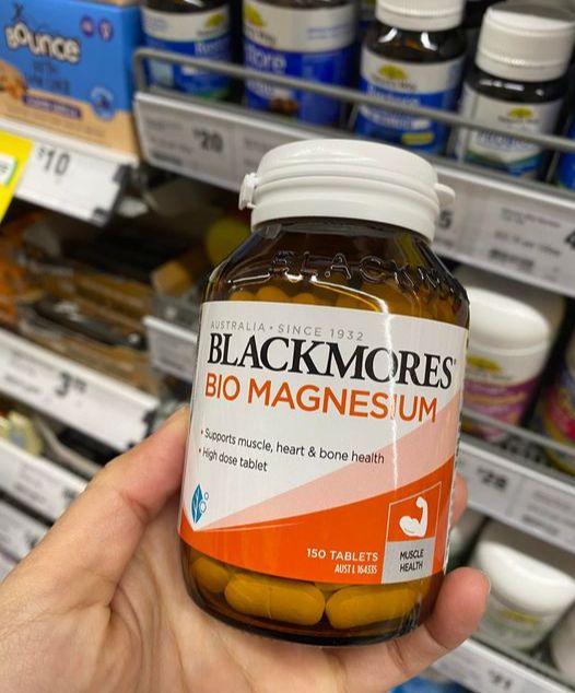 Bio Magnesium Blackmores 150 viên - Giảm chuột rút, đau cơ bắp