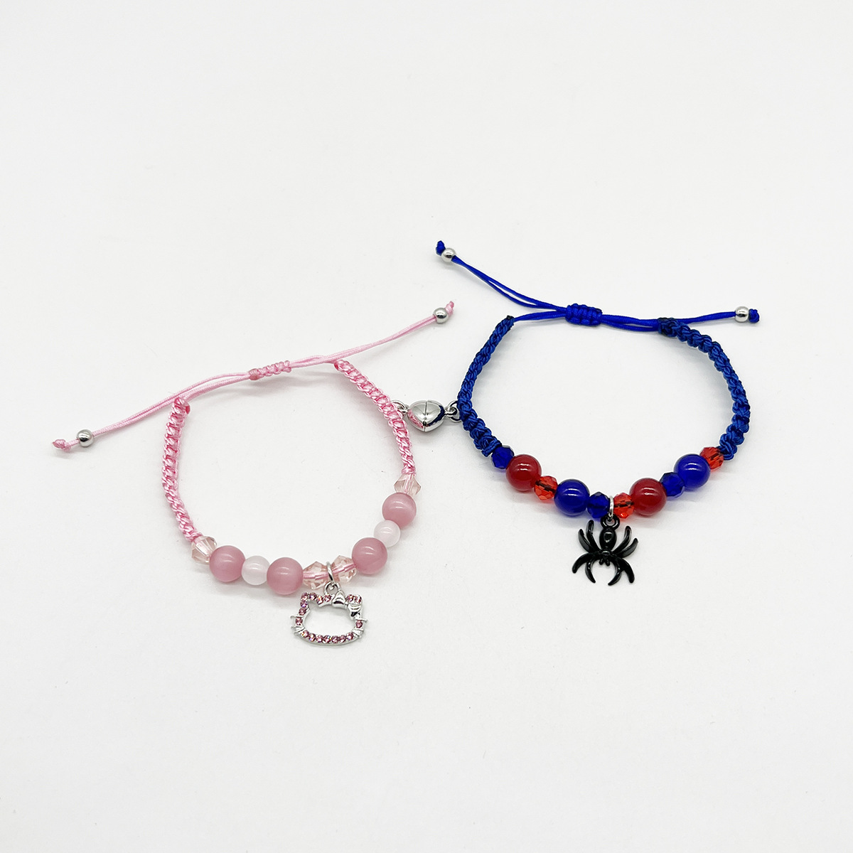 2024 New Bat Spider Friendship Bracelets Best Friend Bff Halloween Christmas Matching Rope Chain Bracelets Couples Family Sister. 