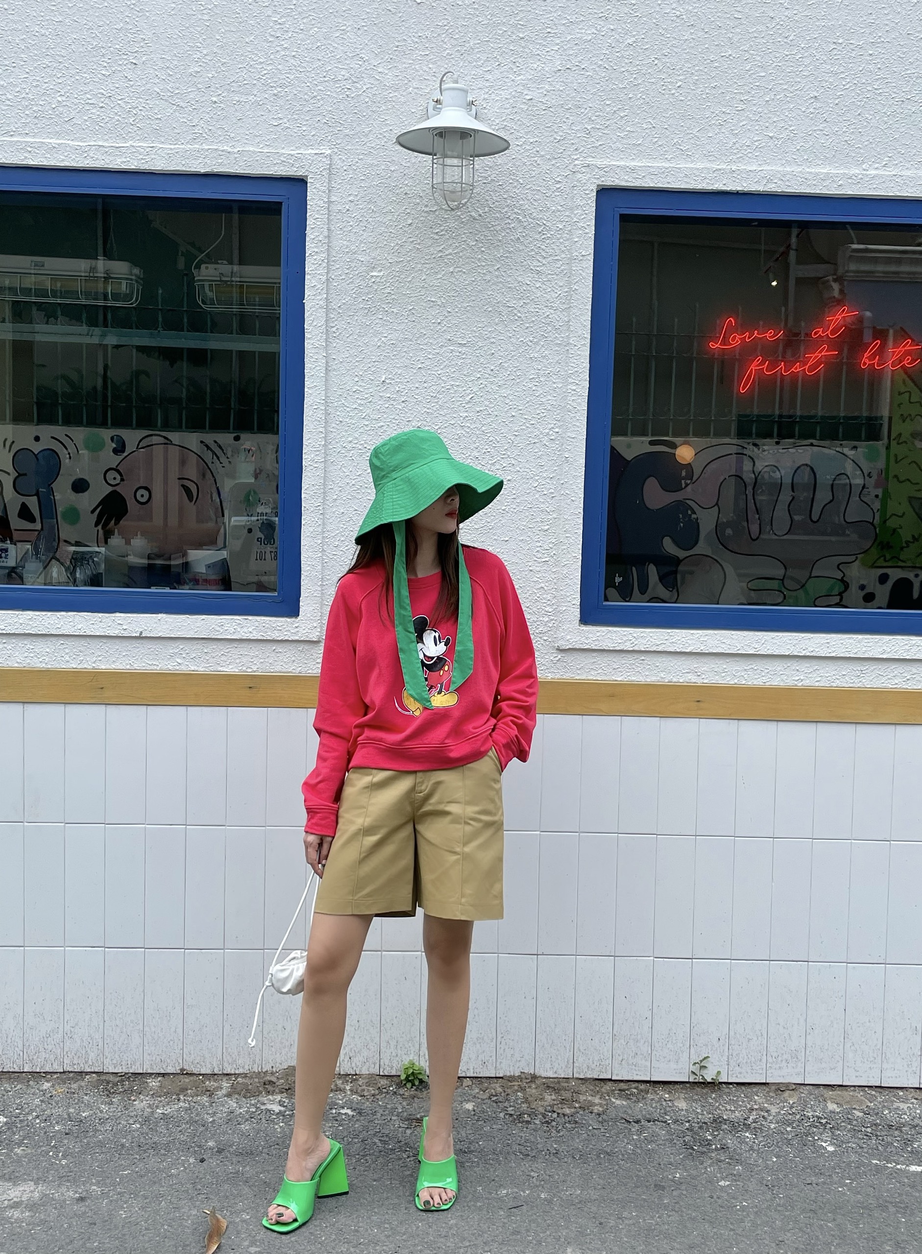 ÁO THUN HOODIE LỬNG MICKEY ĐỎ SY STORE
