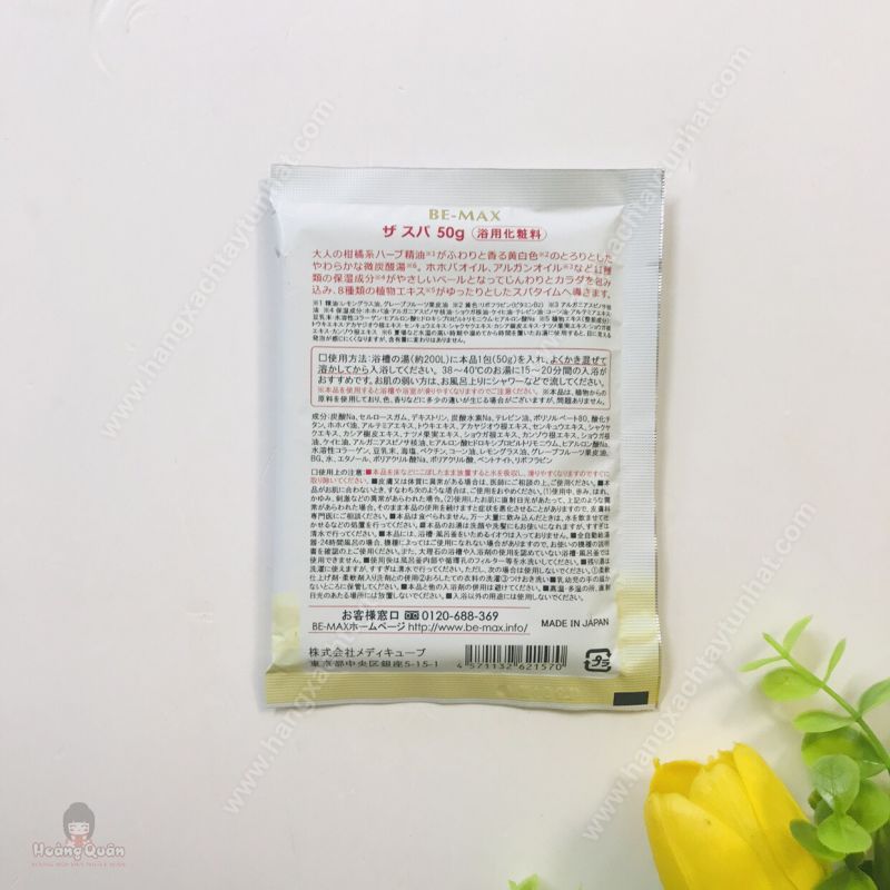 [HCM]Bột Tắm Trắng Da Be Max The Spa 50gr