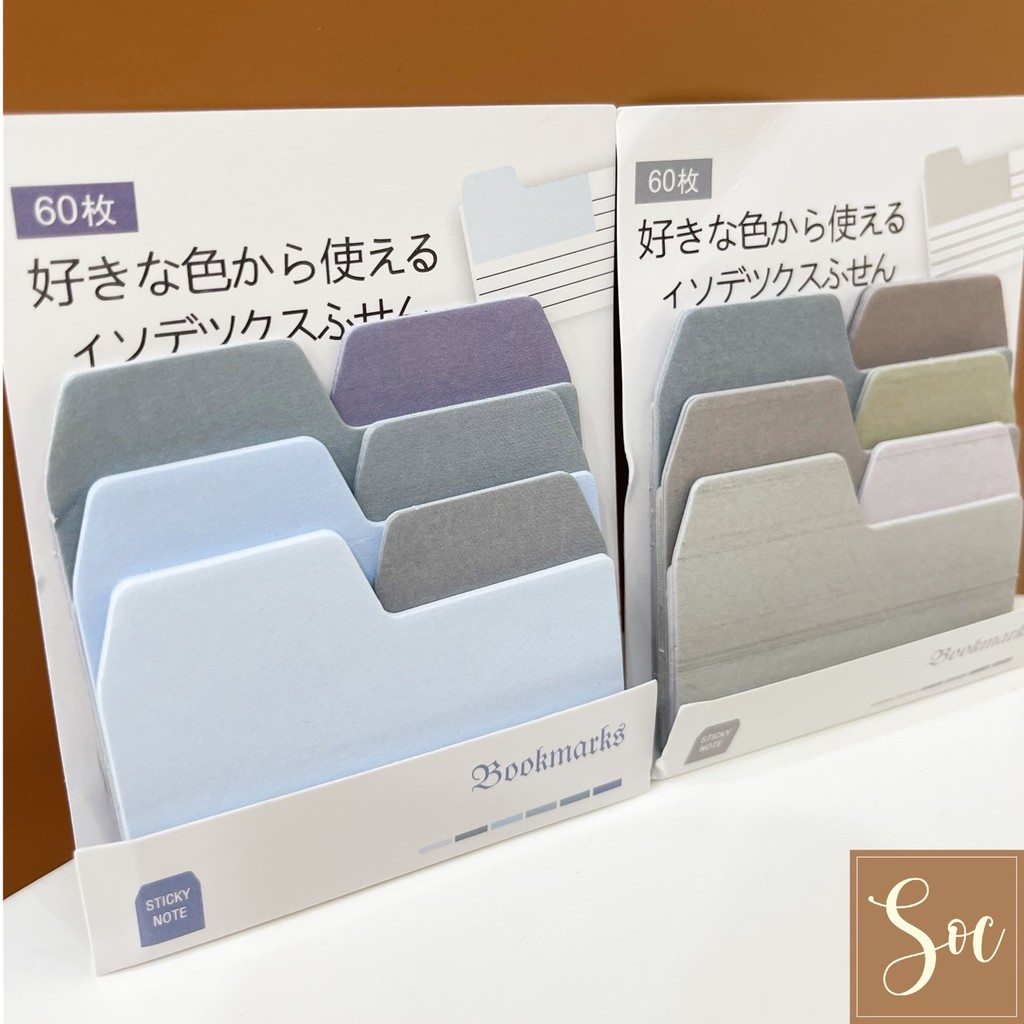 Set giấy dán ghi chú 60 tờ/set