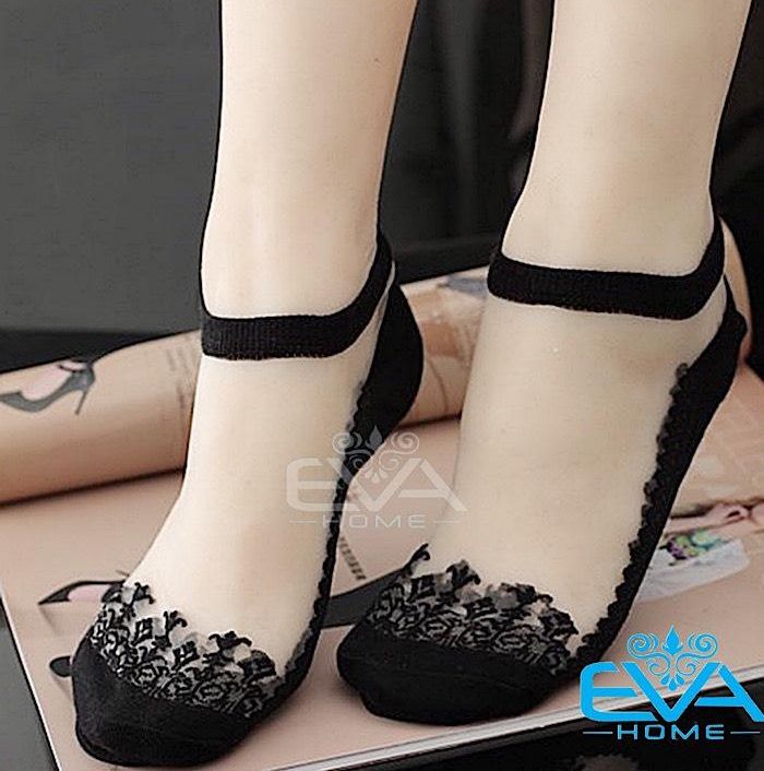 Vớ nữ tất ren công chúa cổ ngắn phong cách hàn quốc