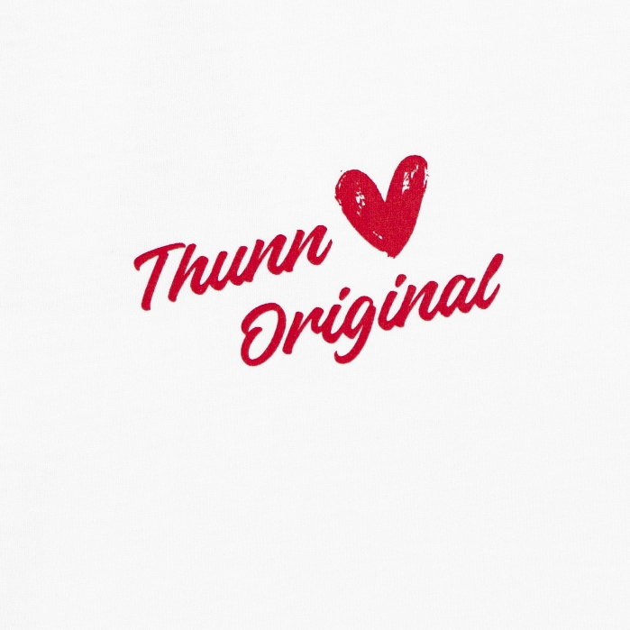 Áo thun Cotton cao cấp - THUNN ORIGINAL Love Text Tee-WHITE