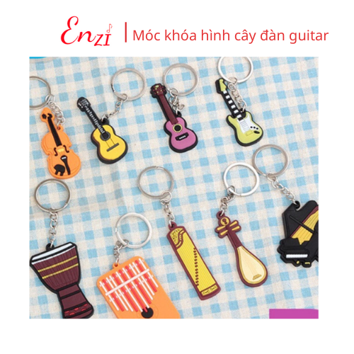 Móc chìa khoá hình cây đàn guitar giá rẻ