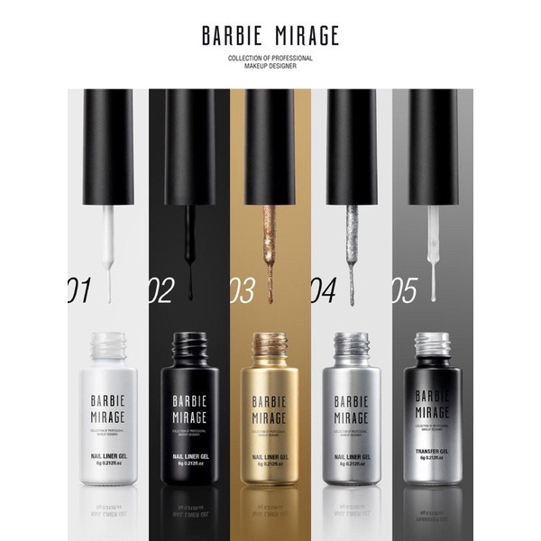 Cọ nét gel Barbie Mirage 6g, cọ siêu nét, cọ xin