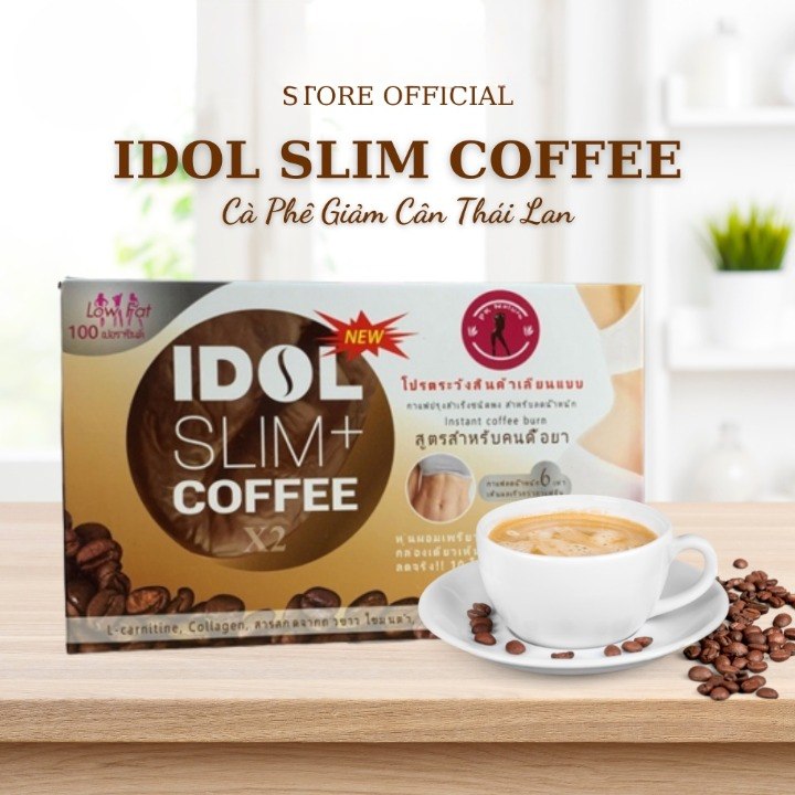 Cà phê giảm cân Idol Slim + Coffee X2 giảm mạnh Thái Lan