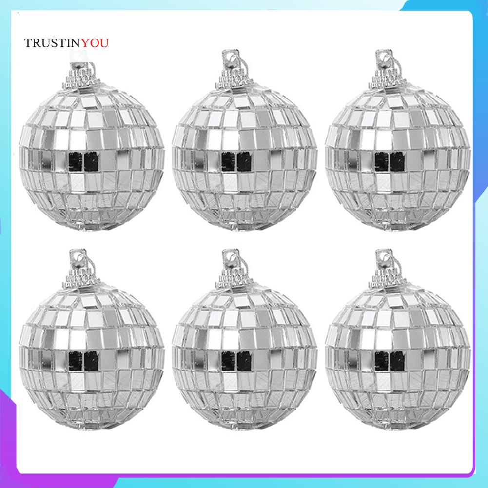 Lighting Reflection Mirror Ball Multi-Size Stage Disco Ball Rotating Silver for KTV Bar Party Decor
