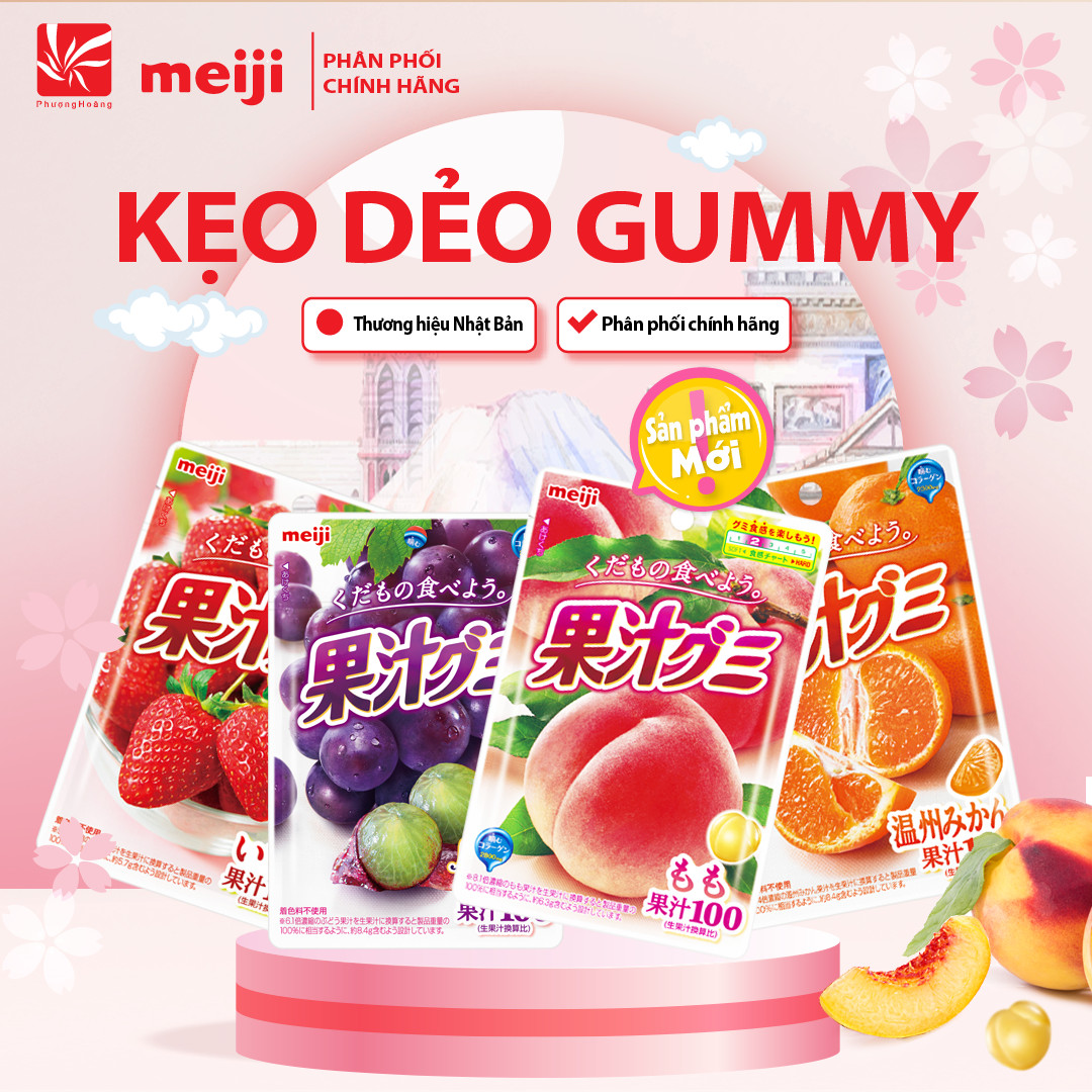 [ KẸO DẺO MEIJI NHẬT BẢN ] Gummy 54g