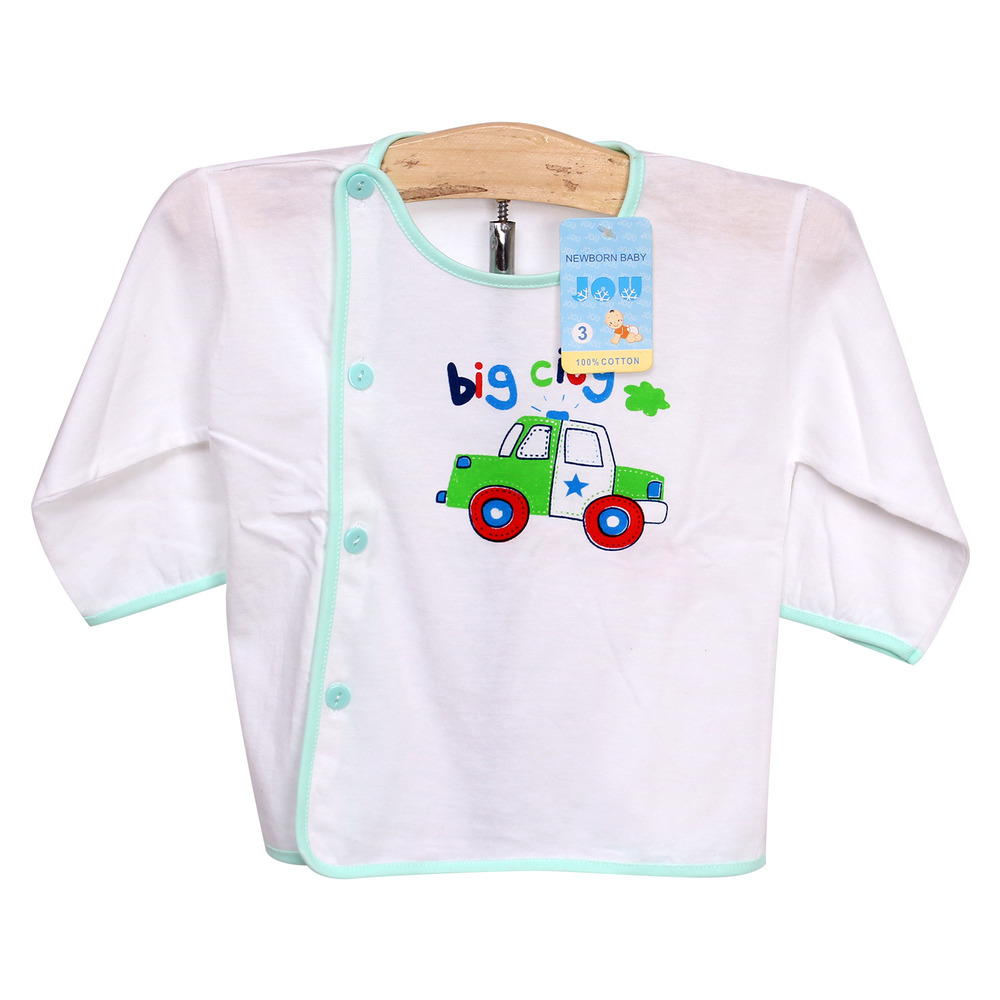 Áo sơ sinh khuy lệch chất cotton cực đẹp cho bé