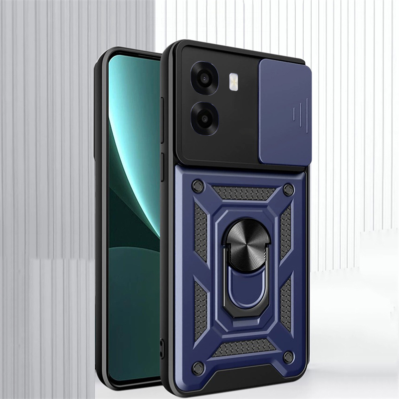 Phone case For OPPO A6X Back cover Hard Armor Shockproof Camera Protection Bracket Navigation Holder Ring cover for For Oppo A6X Cover cases