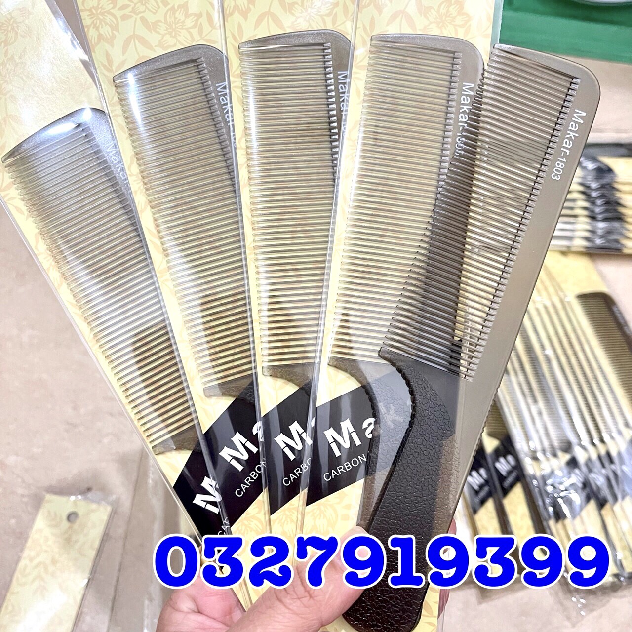 Lược cắt tóc nam cao cấp Makar bản to 1803