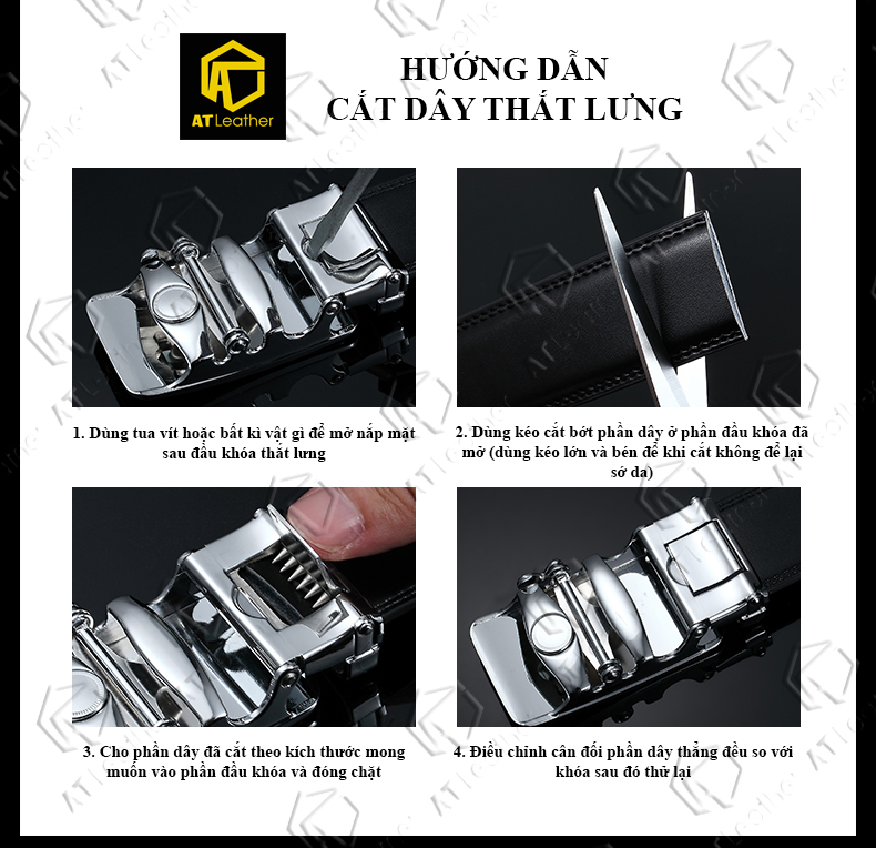 Thắt lưng da bò Anh Tho Leather MIKK35-11