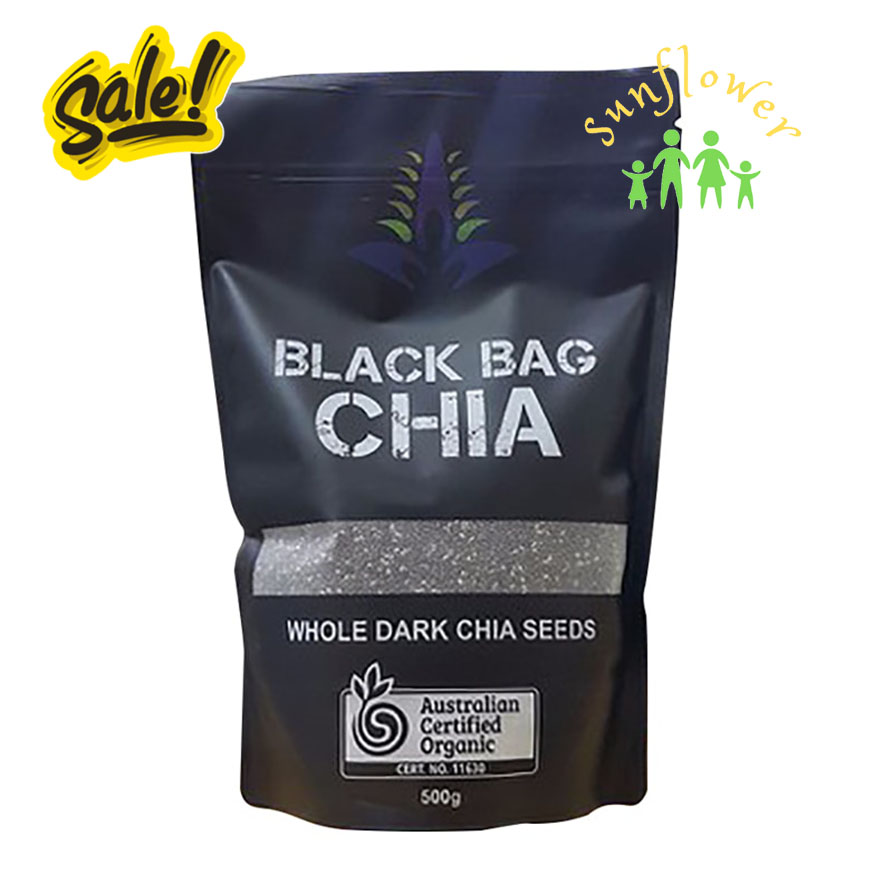 Hạt chia Úc Seeds Black Bag Chia túi 500g
