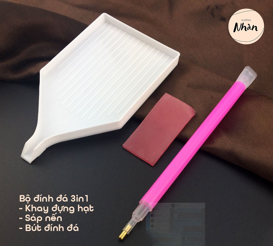 Bút cá bút đính đá chuyên dụng đầu 1 viên hình con cá - hỗ trợ làm tranh đính đá 5D