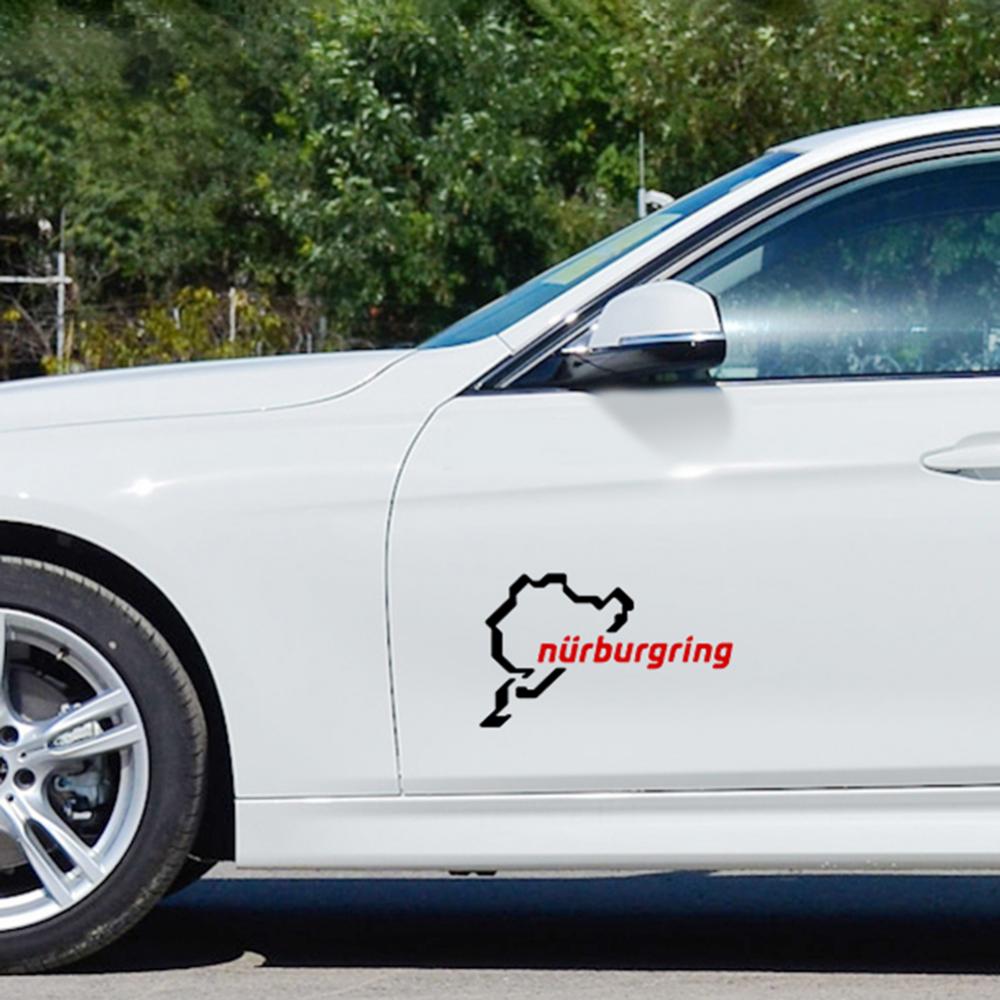 Nurburgring Car Auto Trunk Body Bumper Window Decoration Styling Decals Sticker For BMW Benz/ /Toyota/Hyundai. 