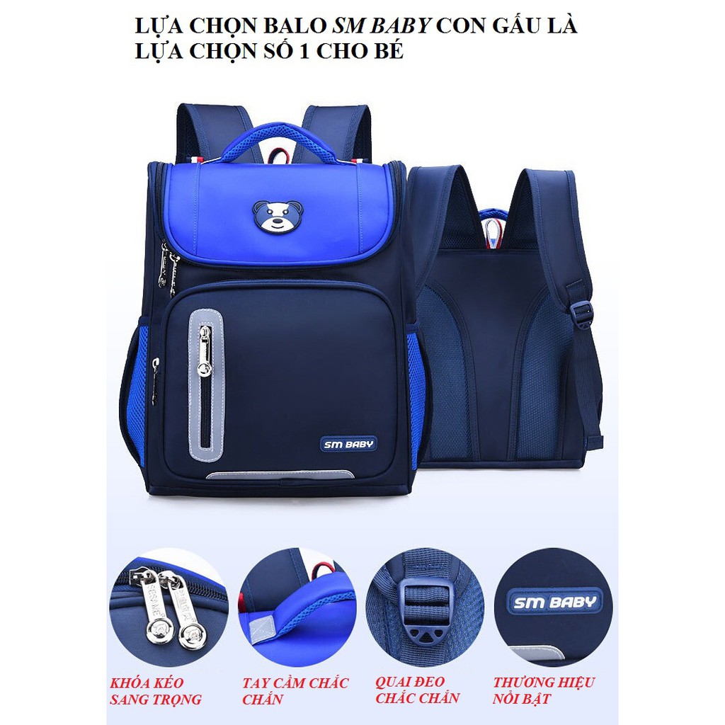 Balo học sinh chống gù, chống thấm nước cao cấp